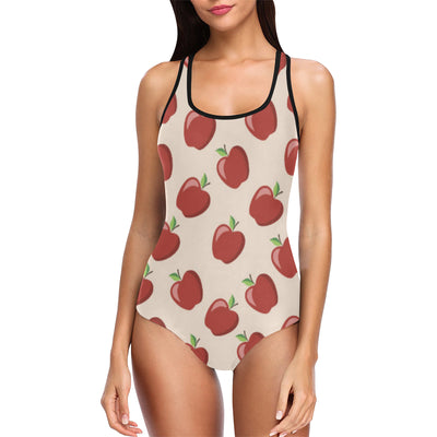 Apple Pattern Print Design AP01 Women Swimsuit