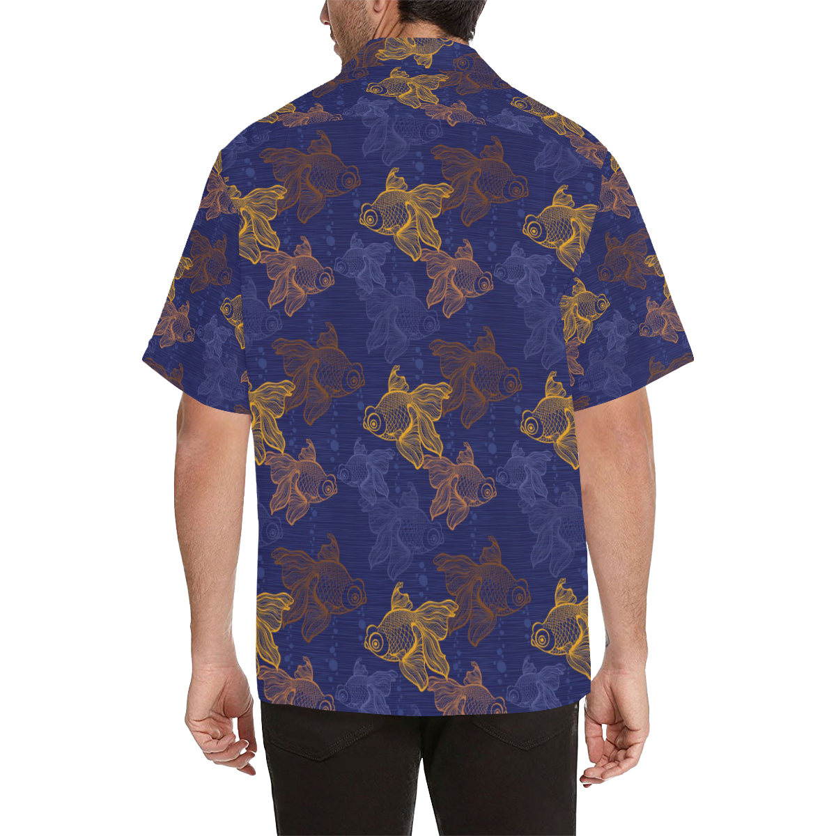 Goldfish Pattern Print Design 01 Men's Hawaiian Shirt