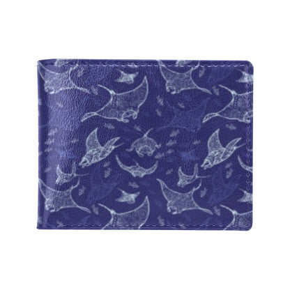 Manta Ray Print Design LKS401 Men's ID Card Wallet