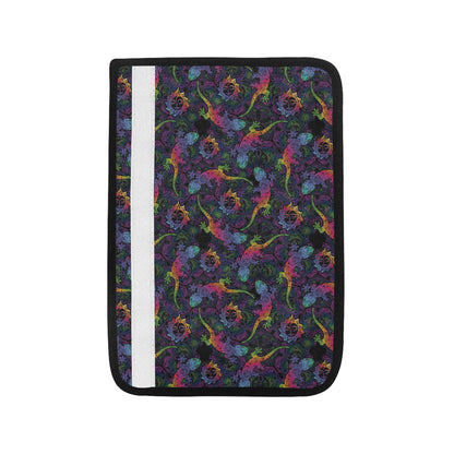 Gecko Rainbow Pattern Print Design 03 Car Seat Belt Cover