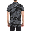 ACU Digital Black Camouflage Men's Short Sleeve Button Up Shirt