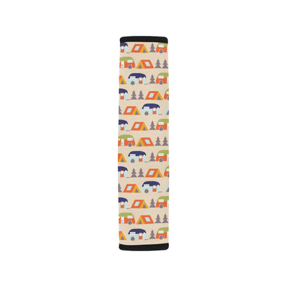 Camper Tent Pattern Print Design 03 Car Seat Belt Cover
