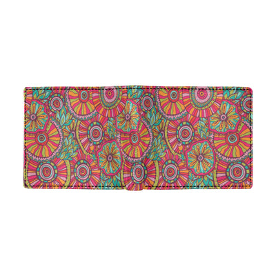 Boho Pattern Print Design 01 Men's ID Card Wallet