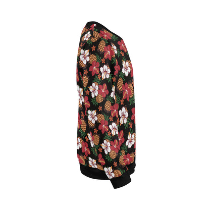 Hawaiian Themed Pattern Print Design H013 Men Long Sleeve Sweatshirt