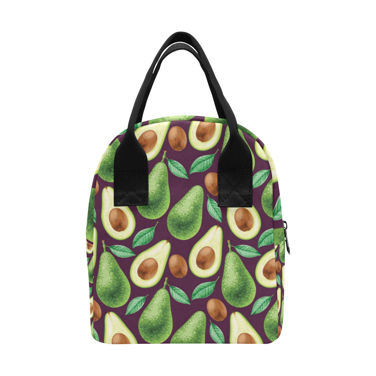 Avocado Pattern Print Design AC08 Insulated Lunch Bag