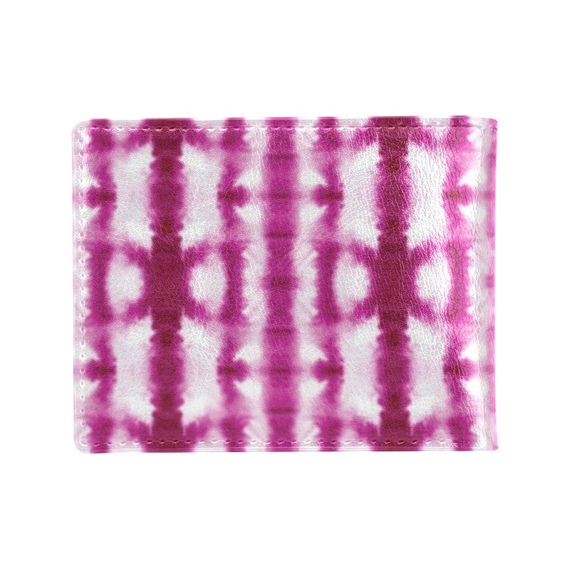 Tie Dye Dark Pink Print Design LKS303 Men's ID Card Wallet