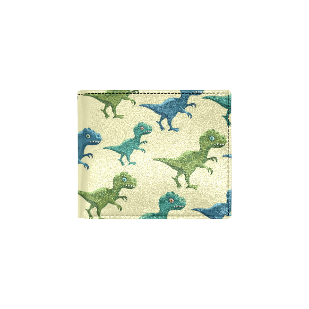 T Rex Pattern Print Design A04 Men's ID Card Wallet
