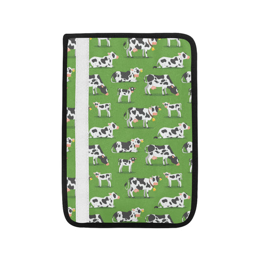 Cow Happy Print Pattern Car Seat Belt Cover