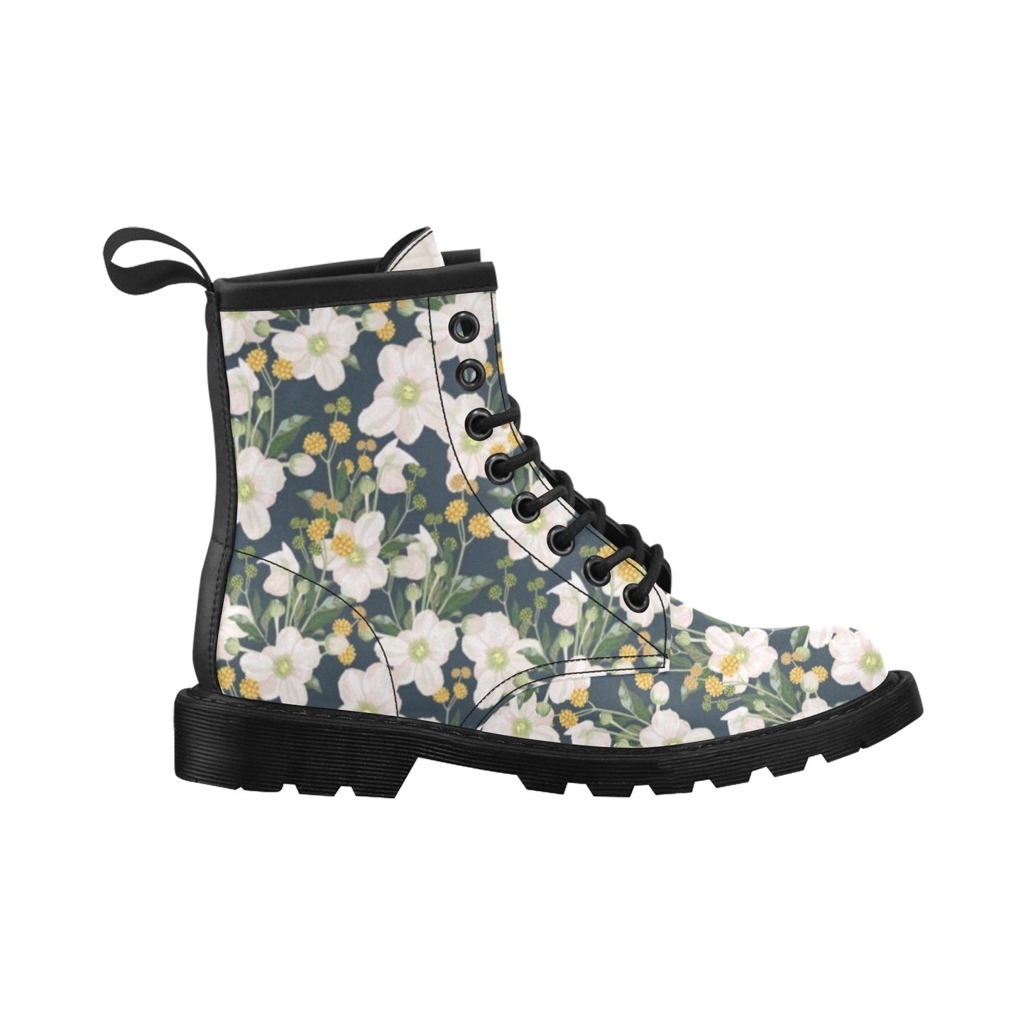 Anemone Pattern Print Design AM04 Women's Boots