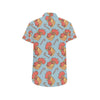 Rooster Pattern Print Design A05 Men's Short Sleeve Button Up Shirt