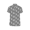 Buddha Pattern Print Design 05 Men's Short Sleeve Button Up Shirt