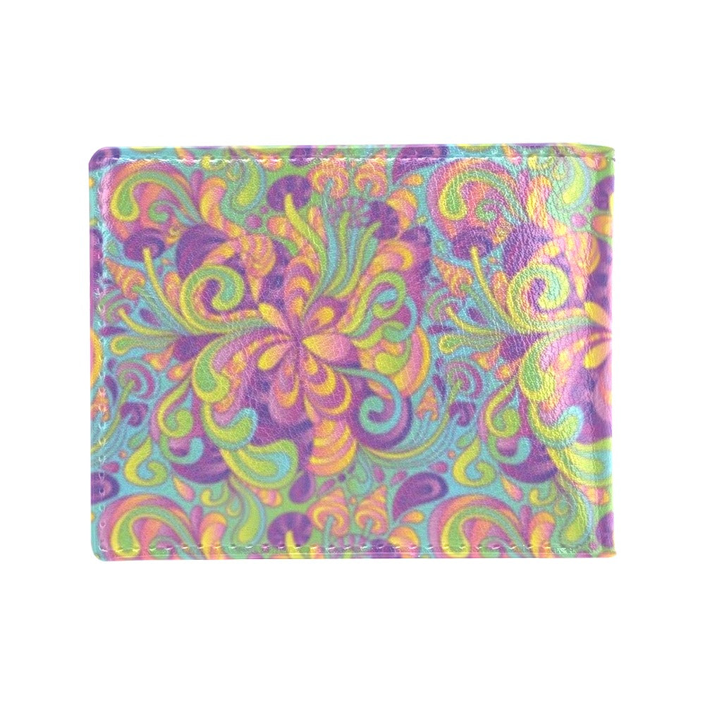 Trippy Print Design LKS306 Men's ID Card Wallet
