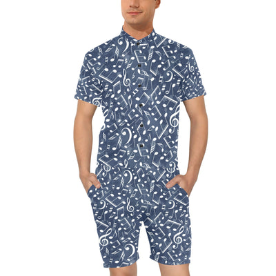 Music note Pattern Print Design A02 Men's Romper