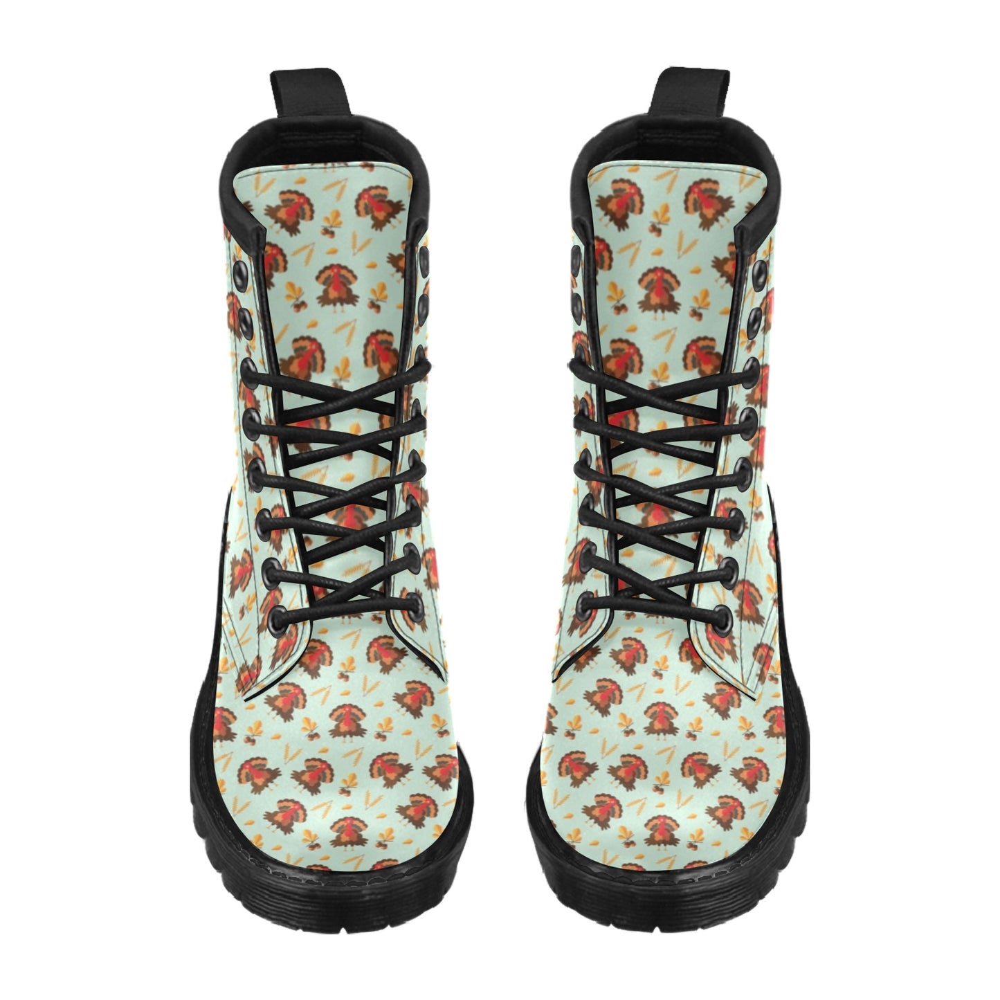 Thanksgiving Print Design LKS309 Women's Boots