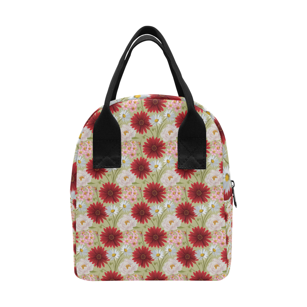 Gerberas Pattern Print Design GB07 Insulated Lunch Bag