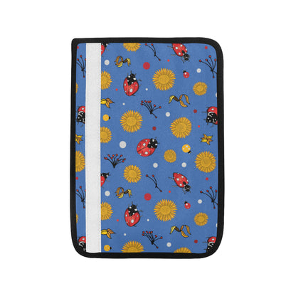 Ladybug Pattern Print Design 05 Car Seat Belt Cover