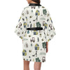 Agricultural Farm Print Design 01 Women's Short Kimono