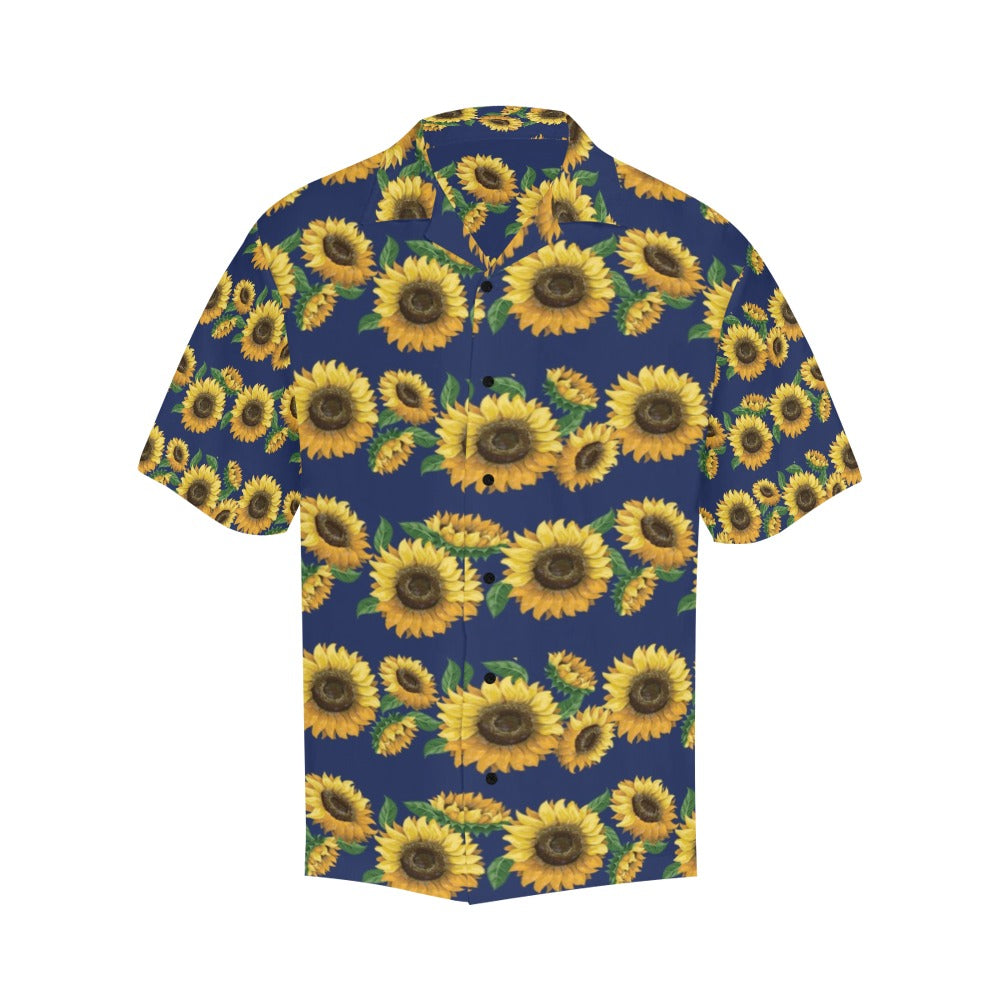 Sunflower Print Design LKS307 Men's Hawaiian Shirt