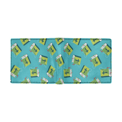 Bible Pattern Print Design 01 Men's ID Card Wallet