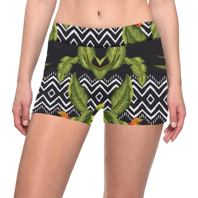 Bird Of Paradise Pattern Print Design BOP07 Yoga Shorts