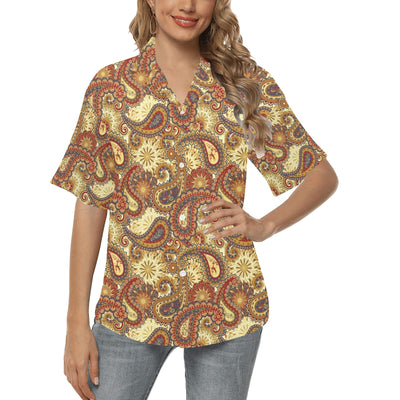 Boho Pattern Print Design 08 Women's Hawaiian Shirt