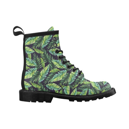 Tropical Flower Pattern Print Design TF06 Women's Boots