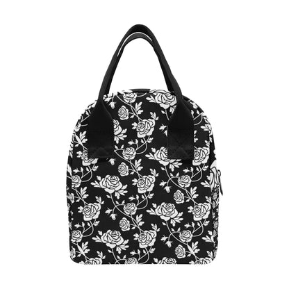 Rose Pattern Print Design RO013 Insulated Lunch Bag
