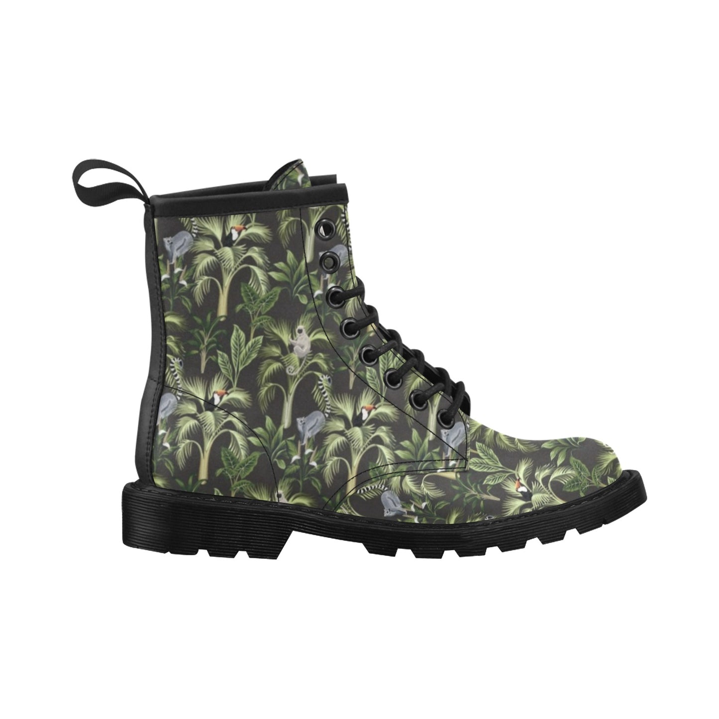 Rainforest Pattern Print Design RF05 Women's Boots