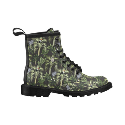 Rainforest Pattern Print Design RF05 Women's Boots