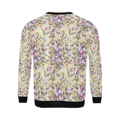 Tulip Pattern Print Design TP04 Men Long Sleeve Sweatshirt