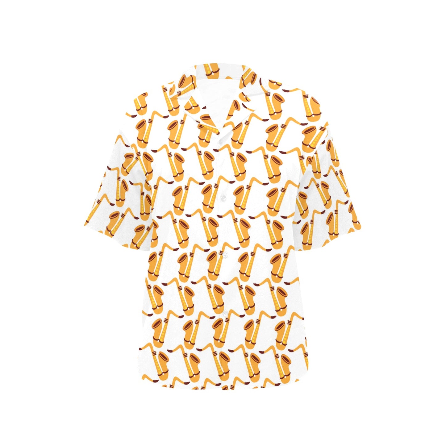 Saxophone Print Design LKS404 Women's Hawaiian Shirt