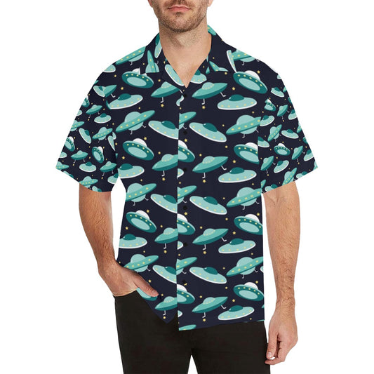 UFO Print Design LKS304 Men's Hawaiian Shirt