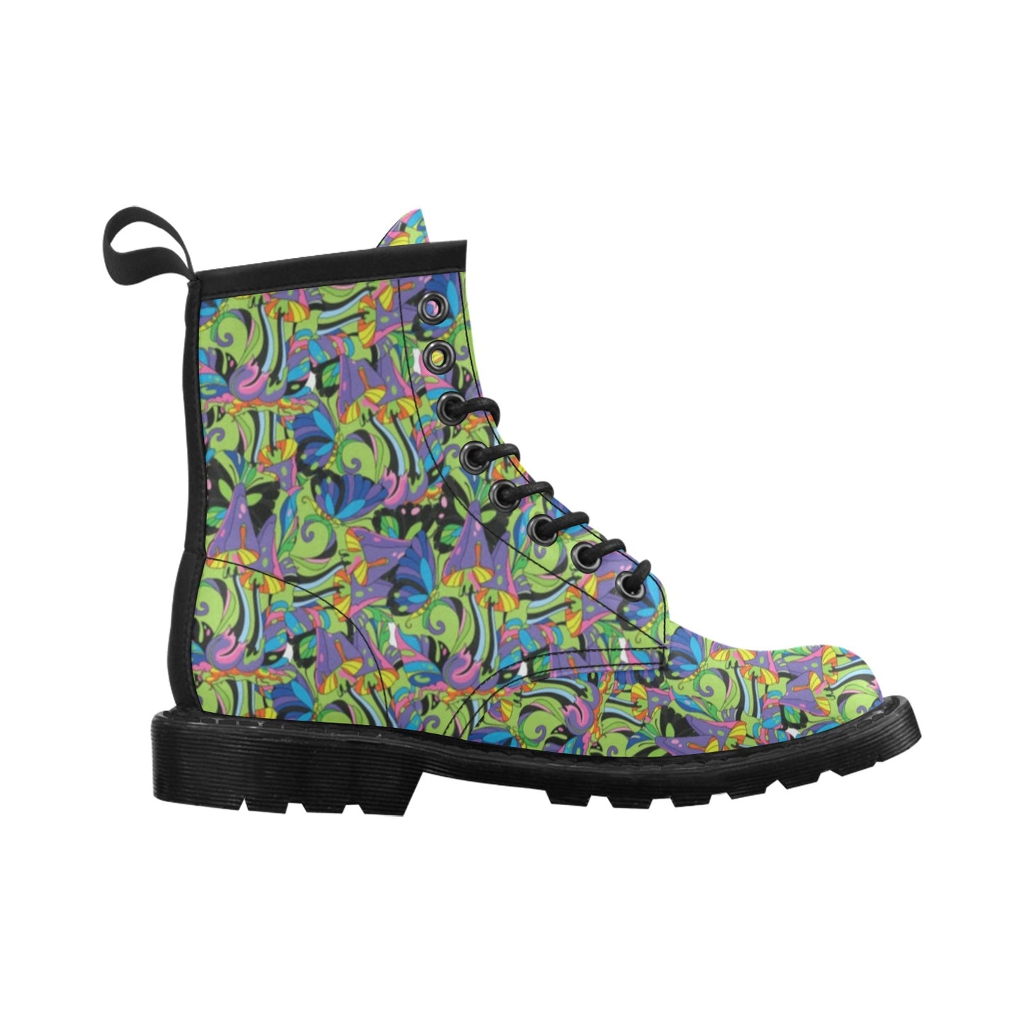 Psychedelic Trippy Mushroom Themed Women's Boots