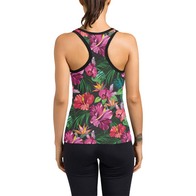 Hawaiian Flower Hibiscus tropical Women's Racerback Tank Top