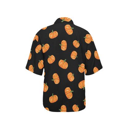Pumpkin Pattern Print Design A05 Women's Hawaiian Shirt