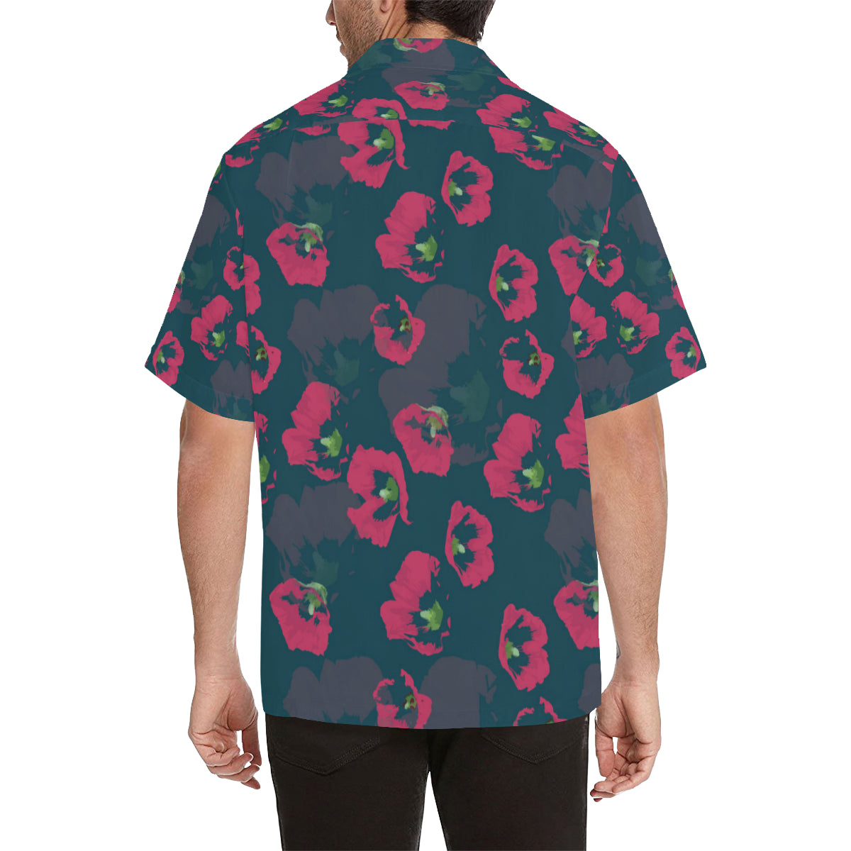 Morning Glory Pattern Print Design 01 Men's Hawaiian Shirt