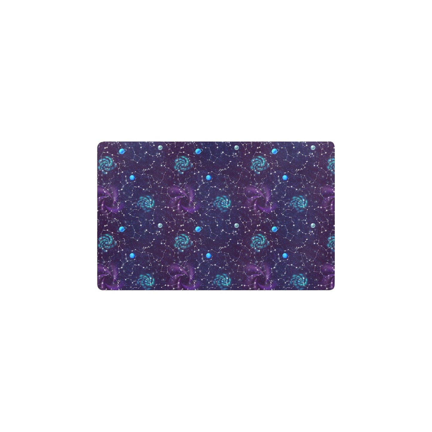 Zodiac Galaxy Design Print Kitchen Mat