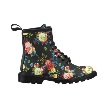Peony Pattern Print Design PE07 Women's Boots