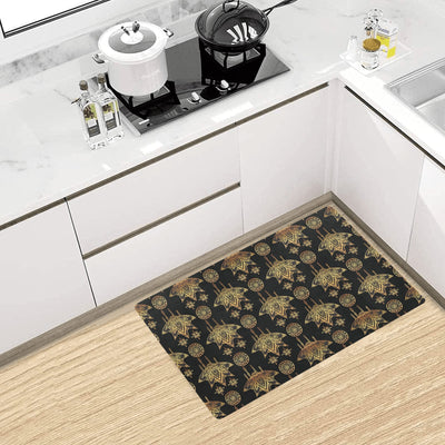 lotus Boho Pattern Print Design LO03 Kitchen Mat