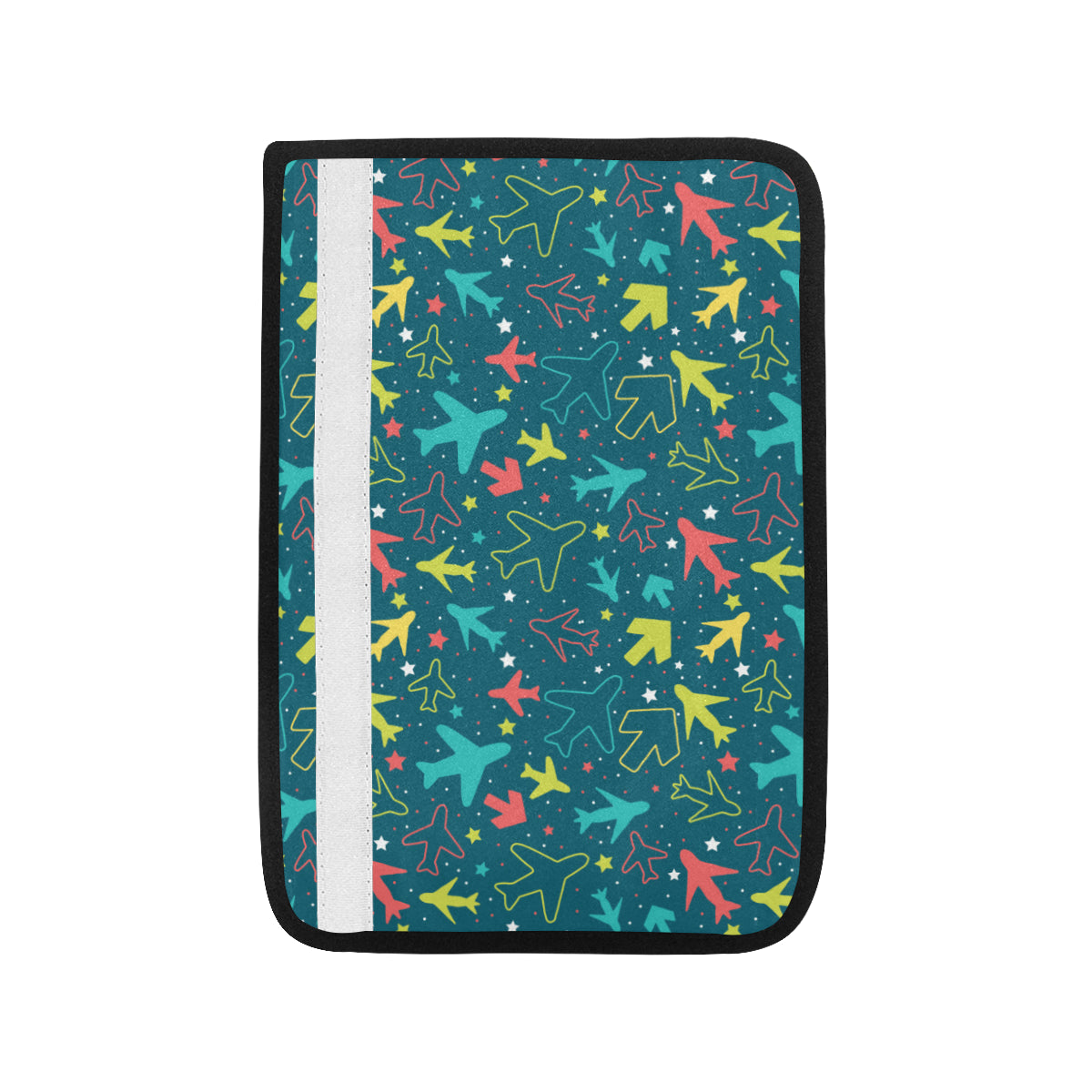 Airplane Pattern Print Design 05 Car Seat Belt Cover