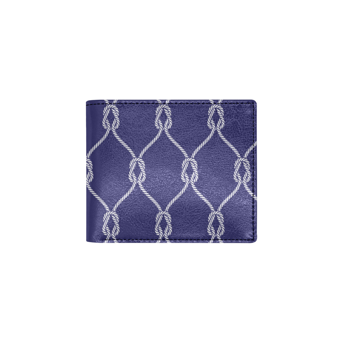 Rope Pattern Print Design A03 Men's ID Card Wallet