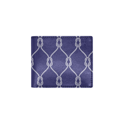 Rope Pattern Print Design A03 Men's ID Card Wallet