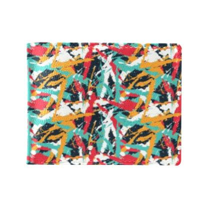 Splatter Print Design LKS304 Men's ID Card Wallet