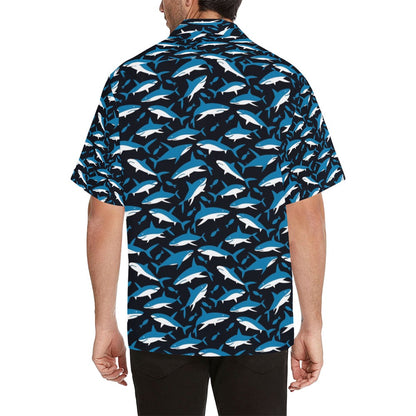 Shark Print Design LKS303 Men's Hawaiian Shirt