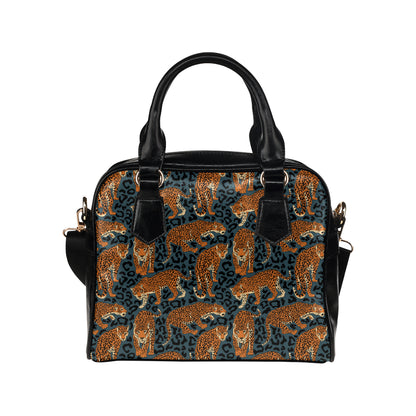 Jaguar Pattern Print Design 04 Shoulder Handbag