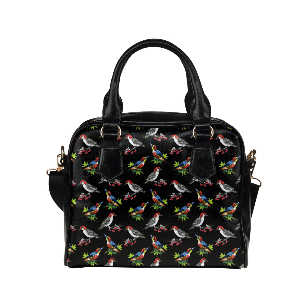 Birds Pattern Print Design 06 Shoulder Handbag