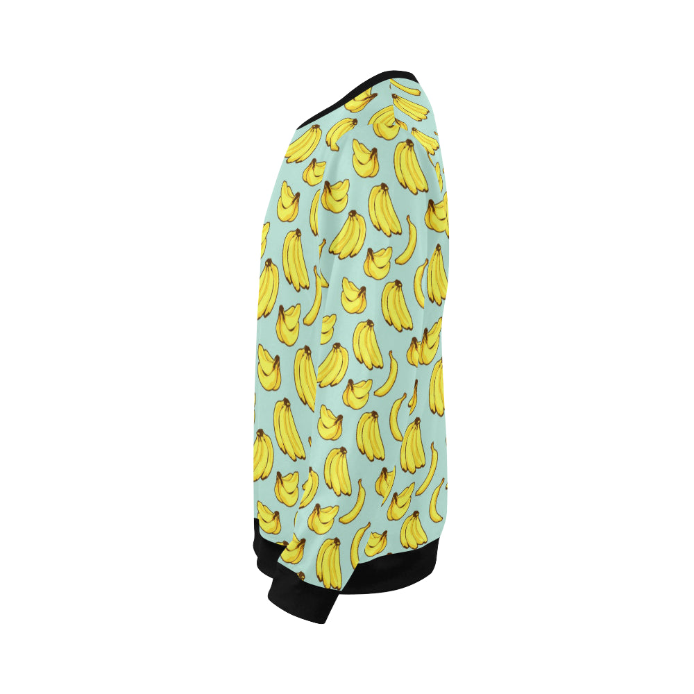 Banana Pattern Print Design BA04 Men Long Sleeve Sweatshirt