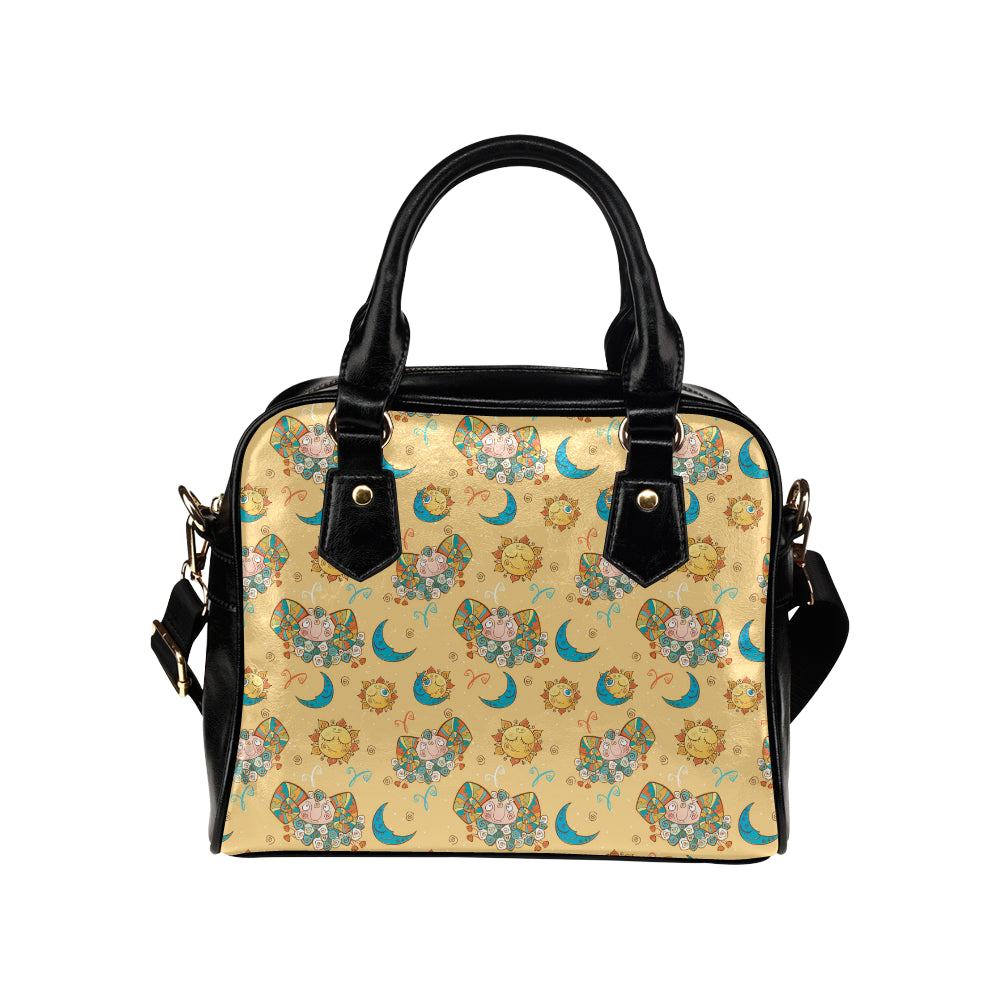 Aries Zodiac Pattern Print Design 03 Shoulder Handbag