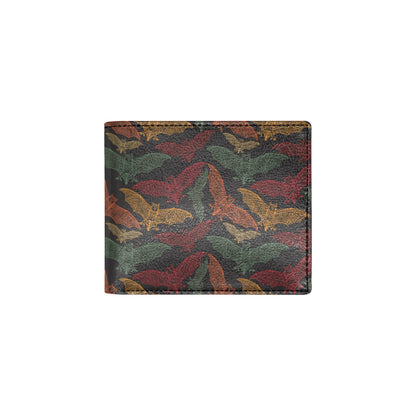 Bat Tribal Pattern Print Design 03 Men's ID Card Wallet