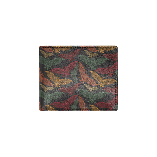 Bat Tribal Pattern Print Design 03 Men's ID Card Wallet